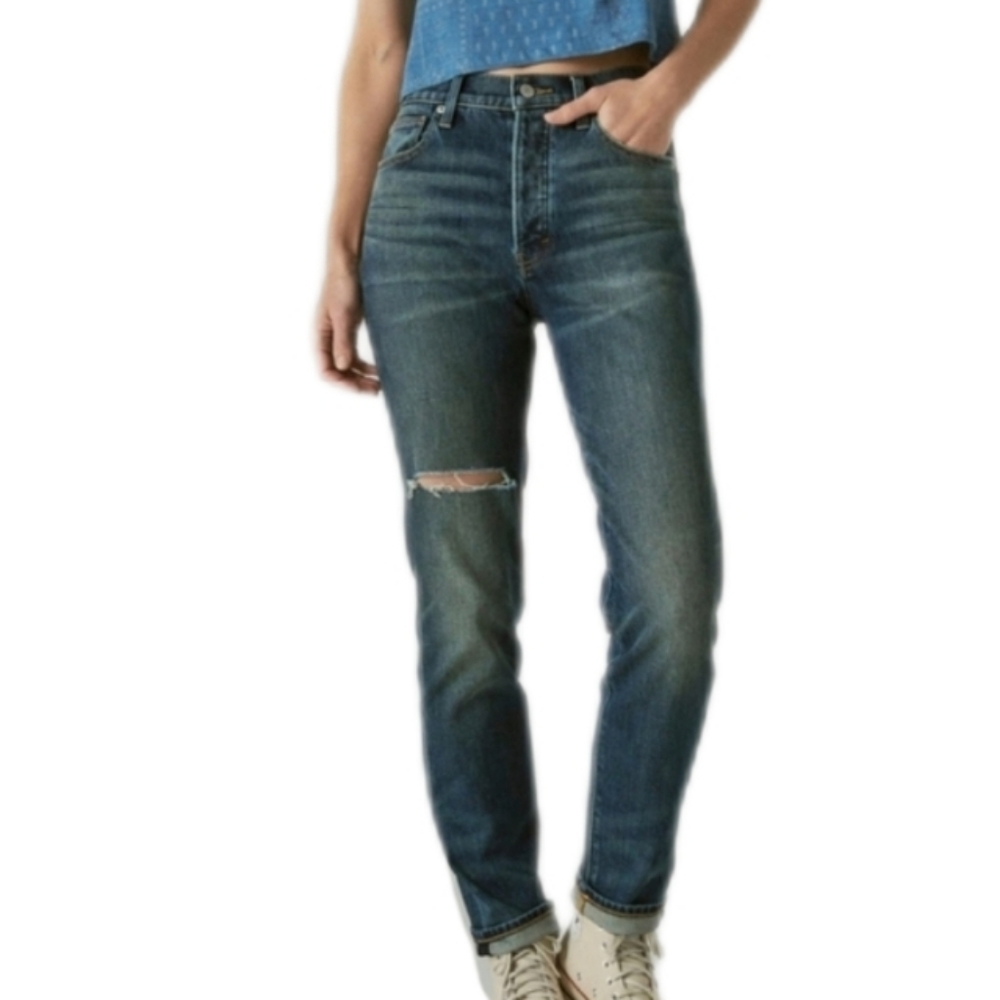 Lucky Brand The Drew High Rise Mom Jeans
